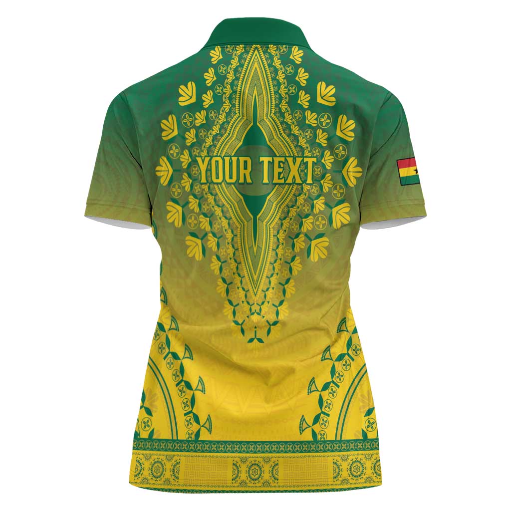 Personalized Ghana African Dashiki Women Polo Shirt - Wonder Print Shop