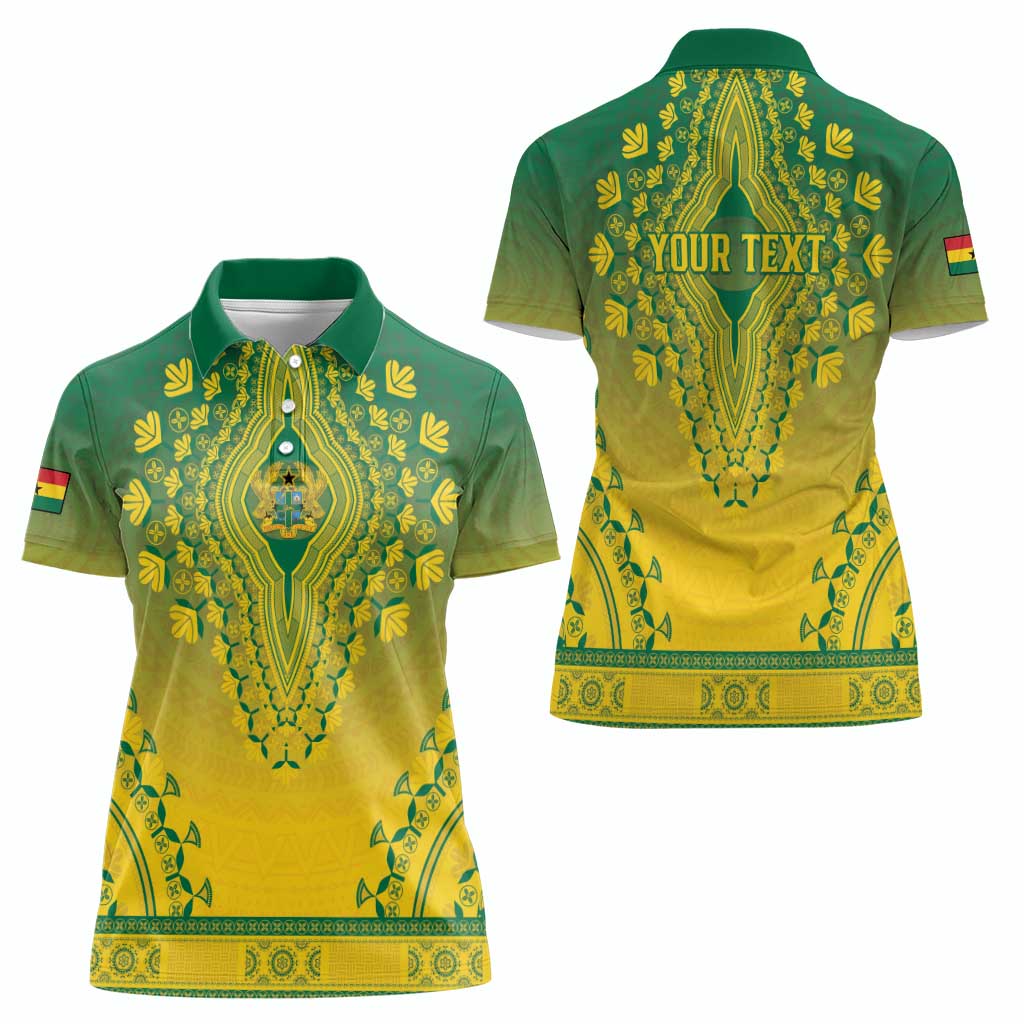 Personalized Ghana African Dashiki Women Polo Shirt - Wonder Print Shop