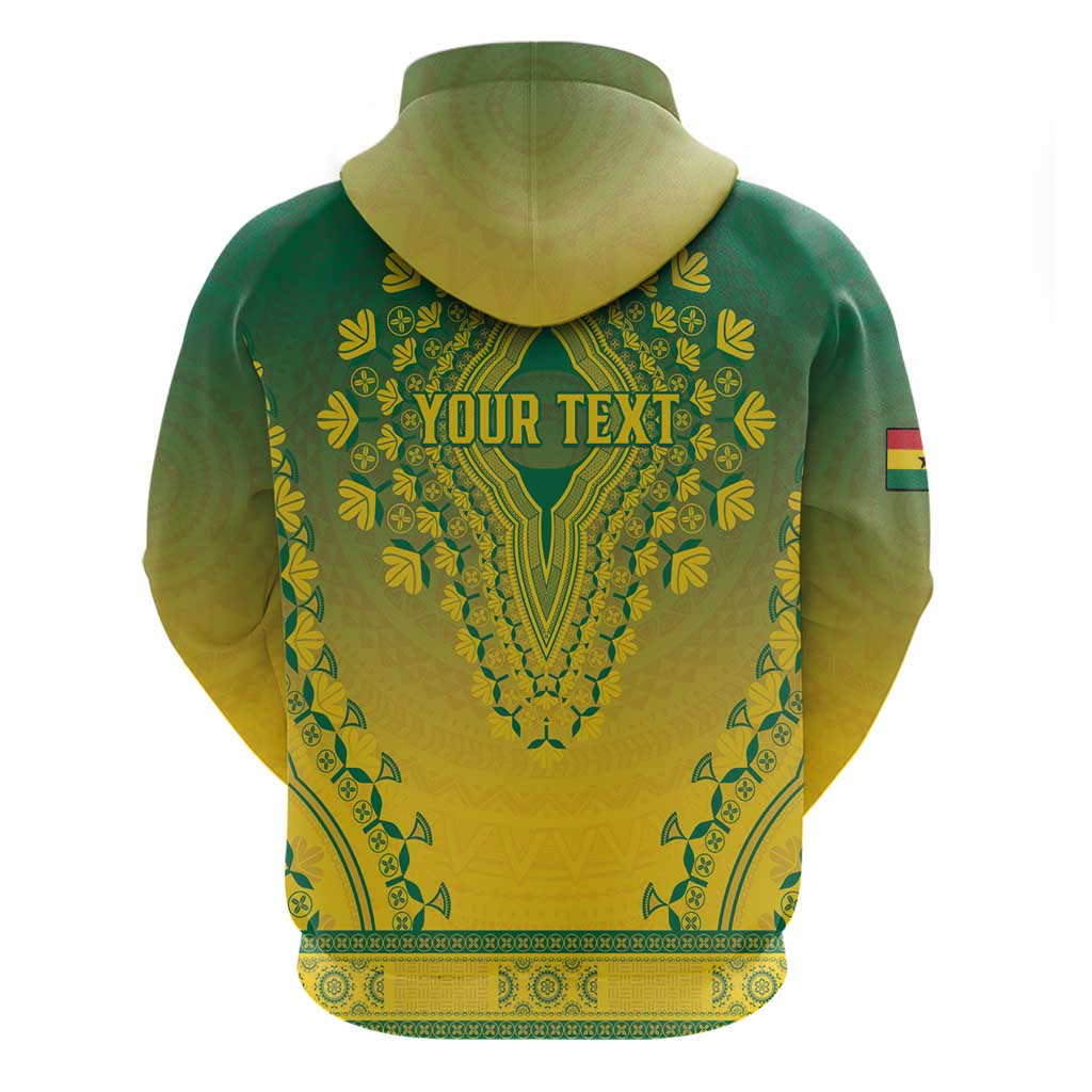 Personalized Ghana African Dashiki Zip Hoodie - Wonder Print Shop