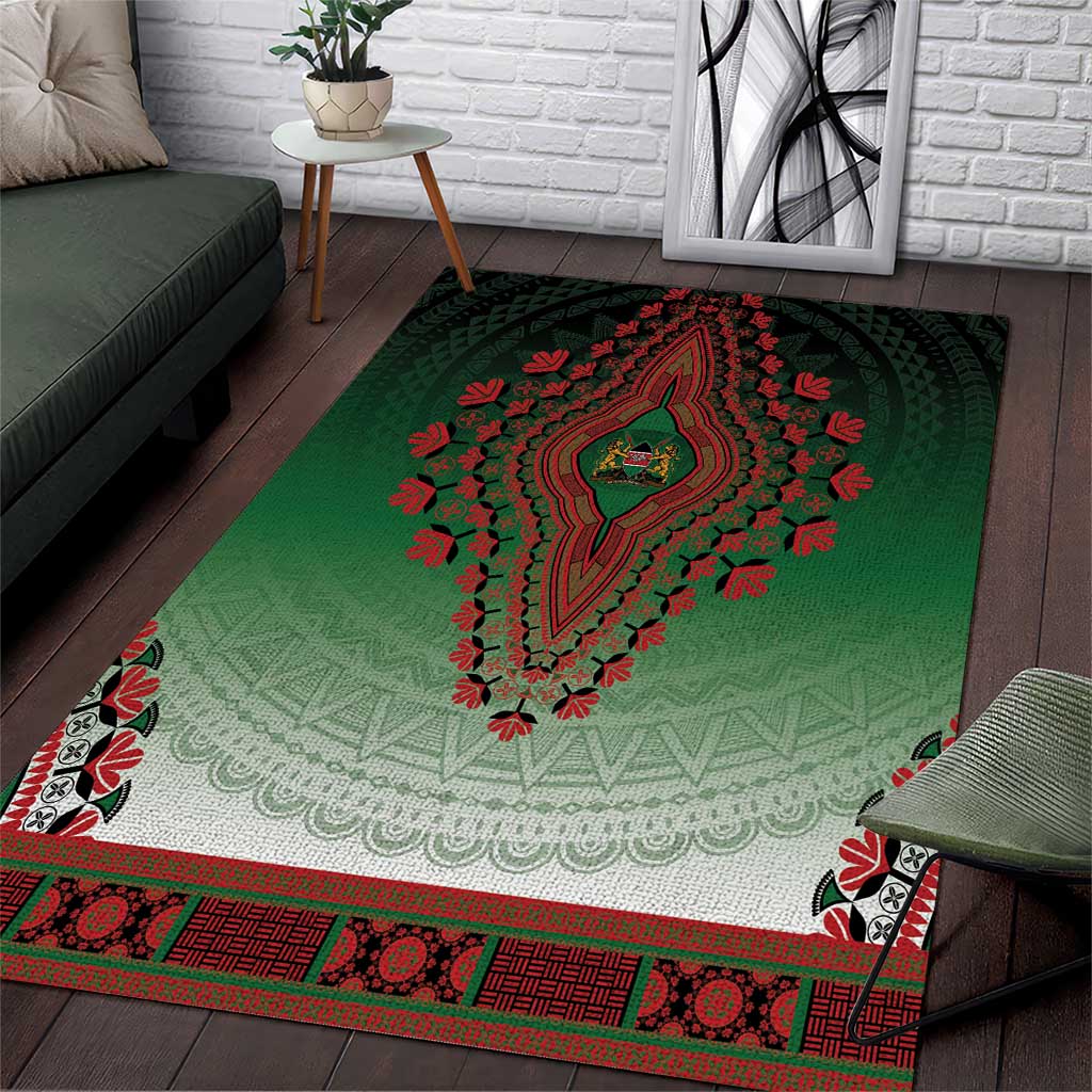 Kenya African Dashiki Area Rug - Wonder Print Shop