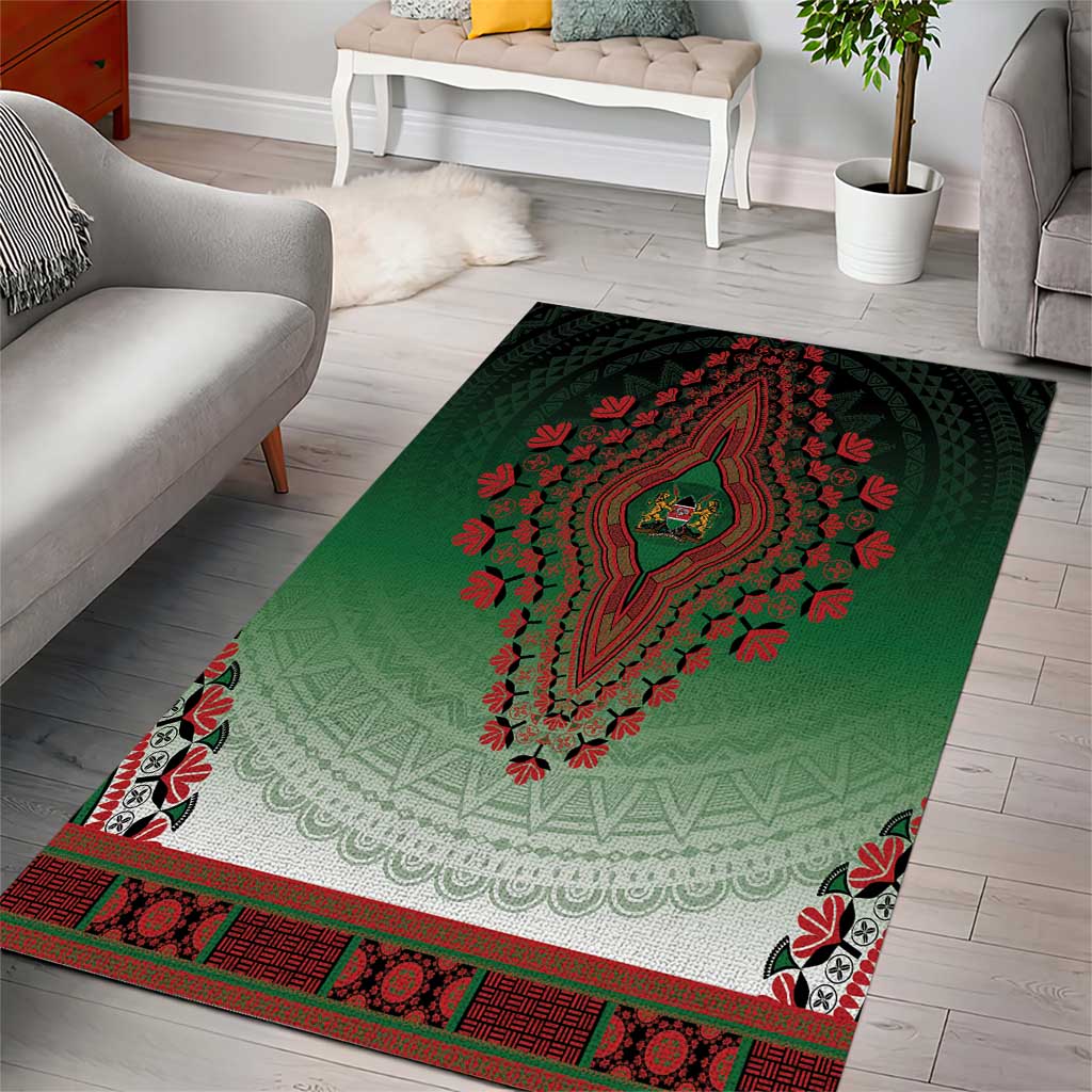 Kenya African Dashiki Area Rug - Wonder Print Shop