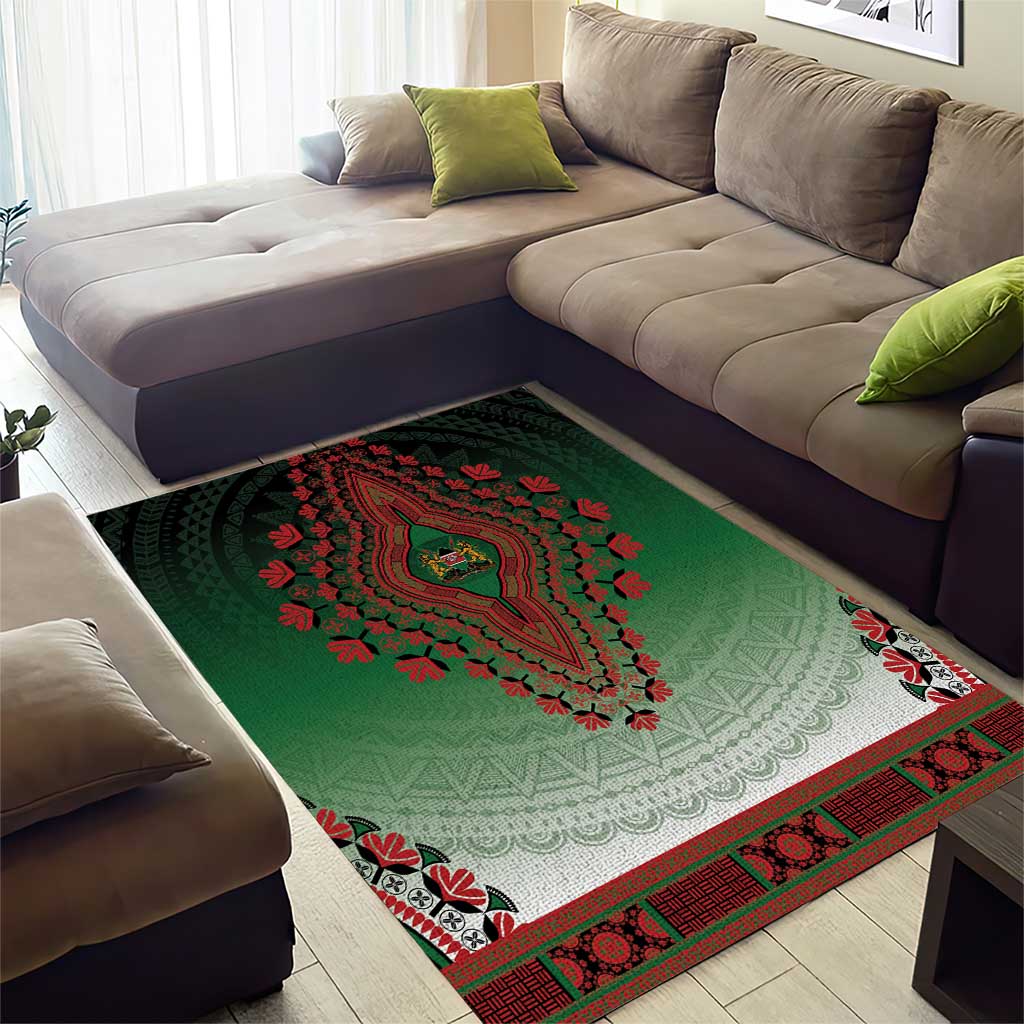 Kenya African Dashiki Area Rug - Wonder Print Shop
