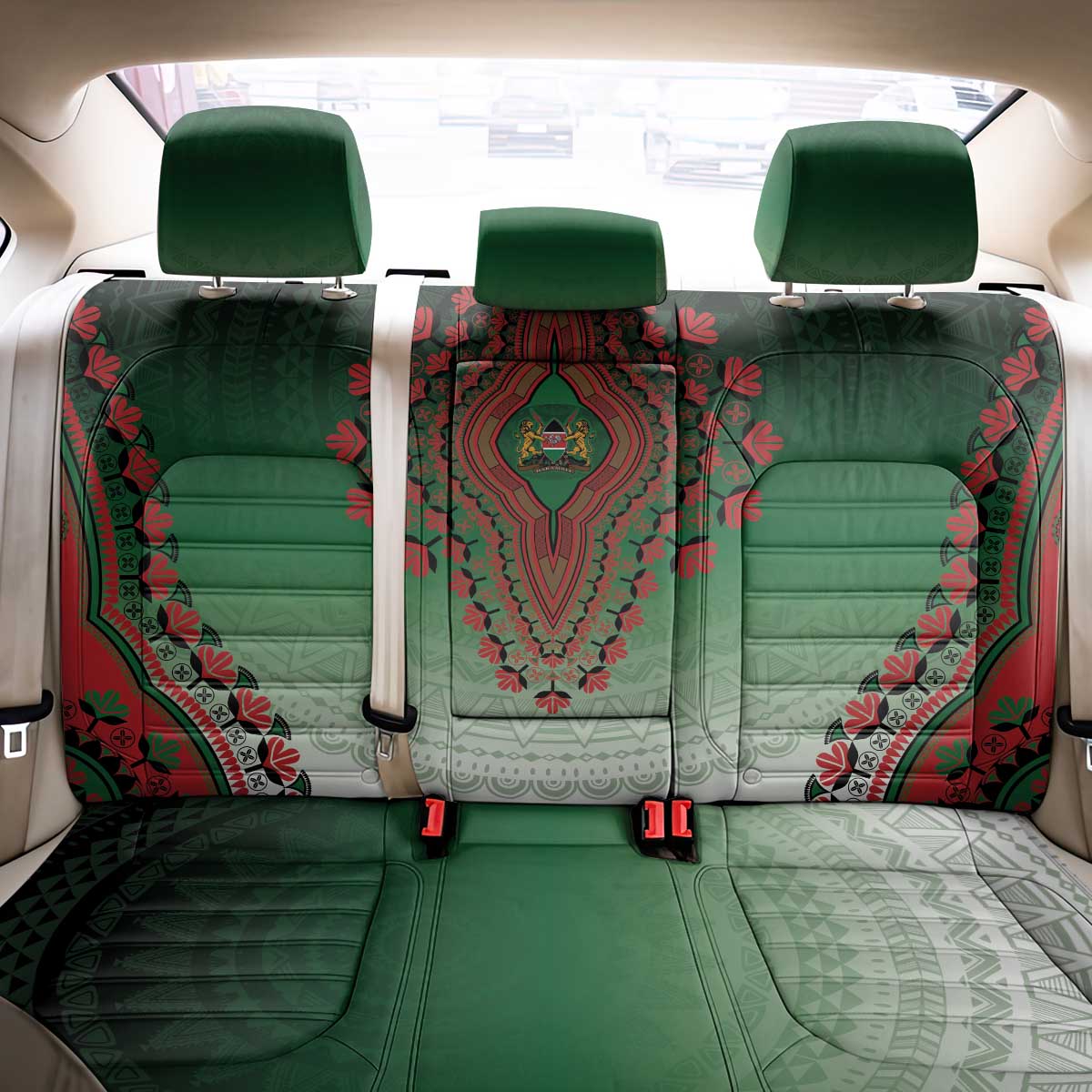 Kenya African Dashiki Back Car Seat Cover - Wonder Print Shop