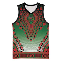 Personalized Kenya African Dashiki Basketball Jersey - Wonder Print Shop