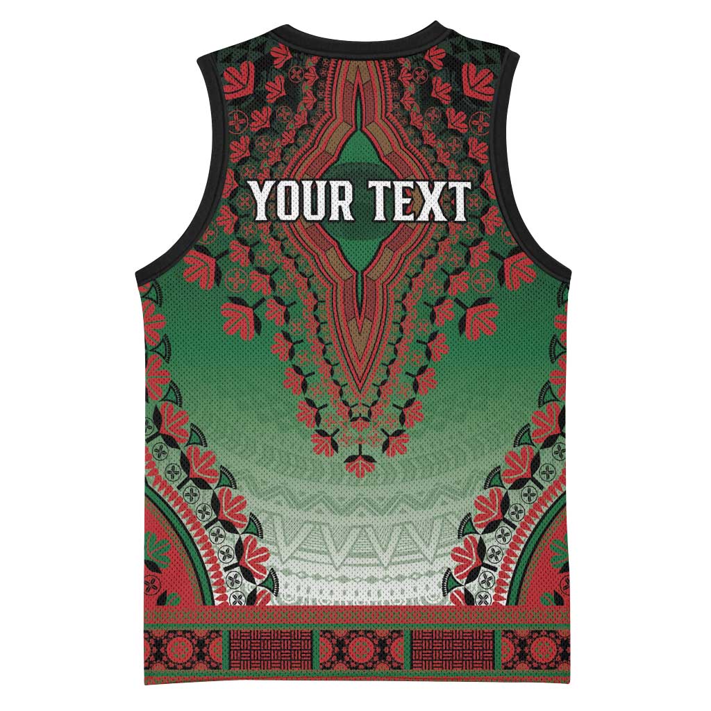 Personalized Kenya African Dashiki Basketball Jersey - Wonder Print Shop