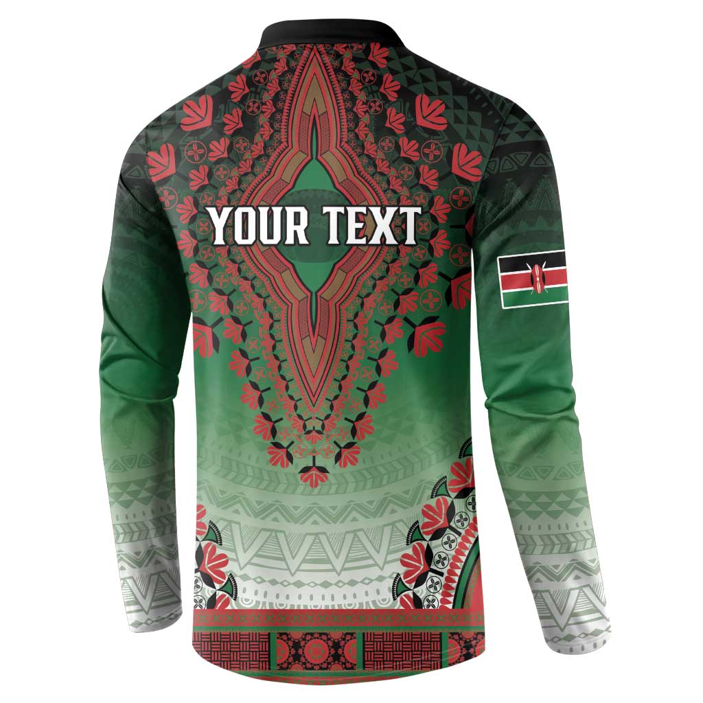 Personalized Kenya African Dashiki Button Sweatshirt - Wonder Print Shop