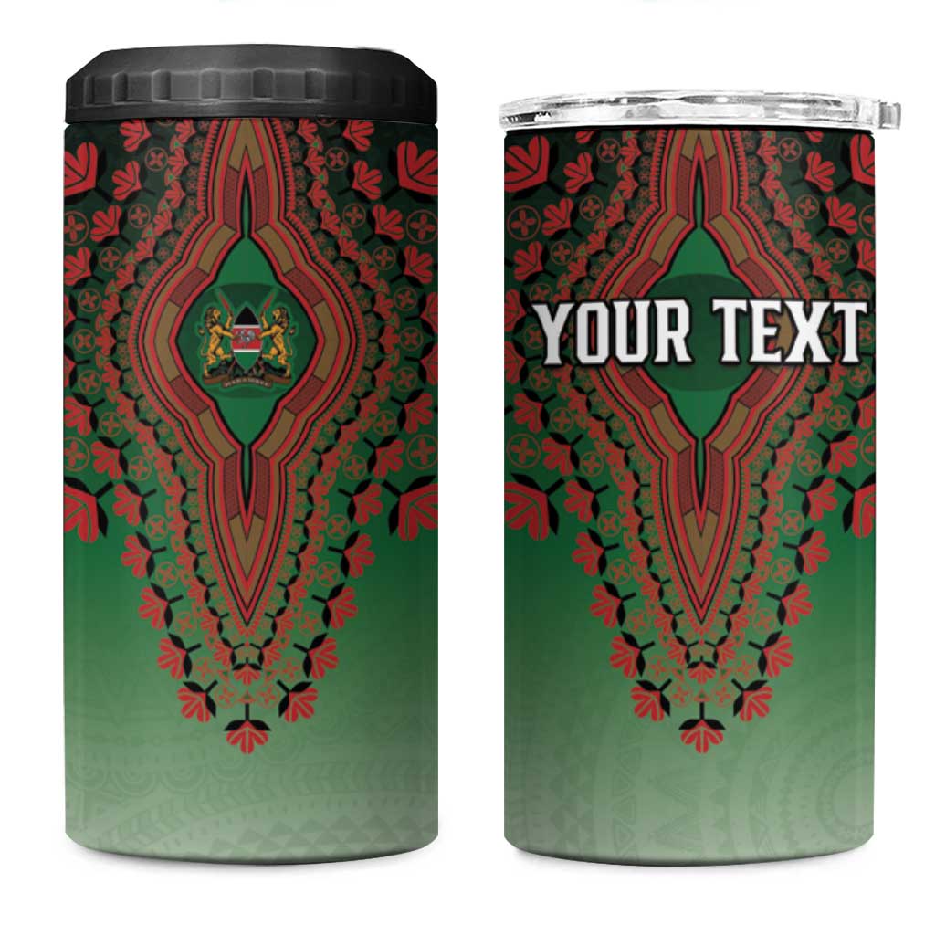 Personalized Kenya African Dashiki 4 in 1 Can Cooler Tumbler - Wonder Print Shop