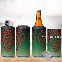 Personalized Kenya African Dashiki 4 in 1 Can Cooler Tumbler - Wonder Print Shop
