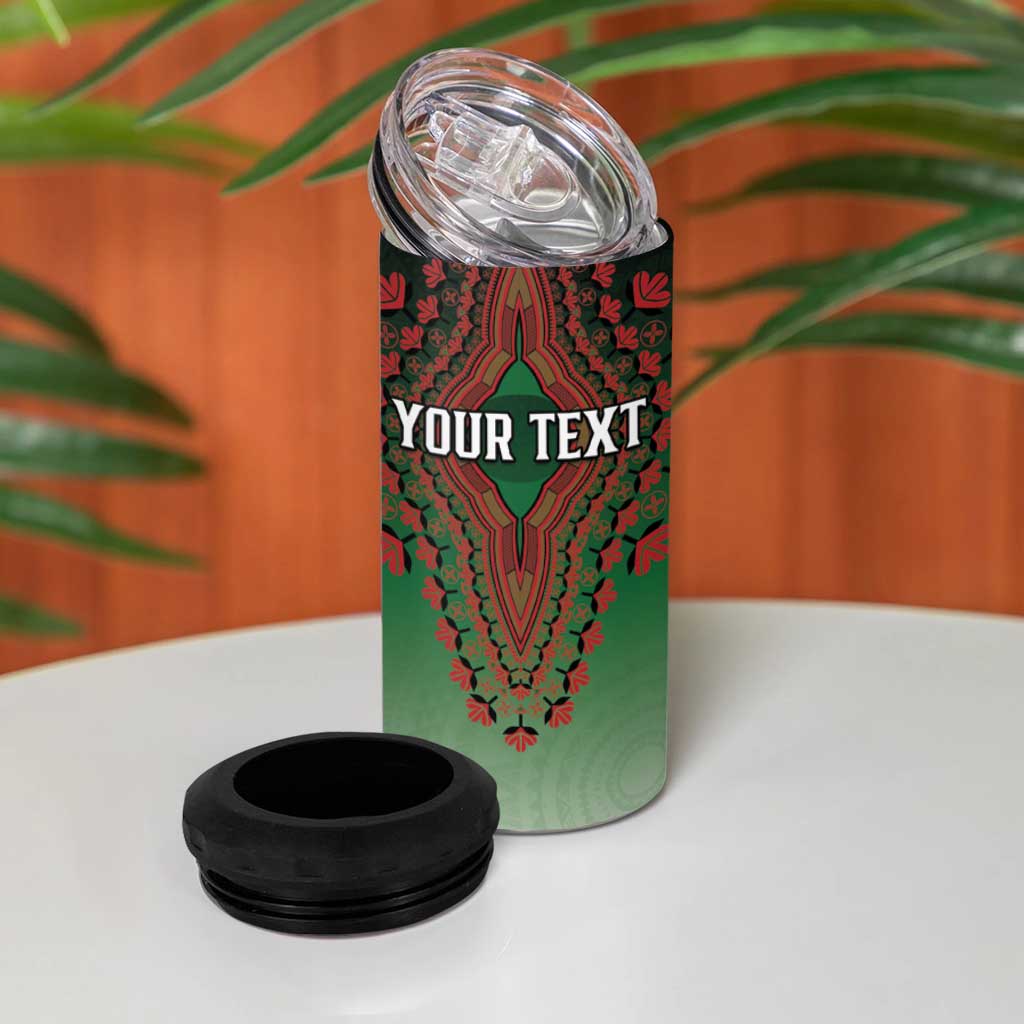 Personalized Kenya African Dashiki 4 in 1 Can Cooler Tumbler - Wonder Print Shop