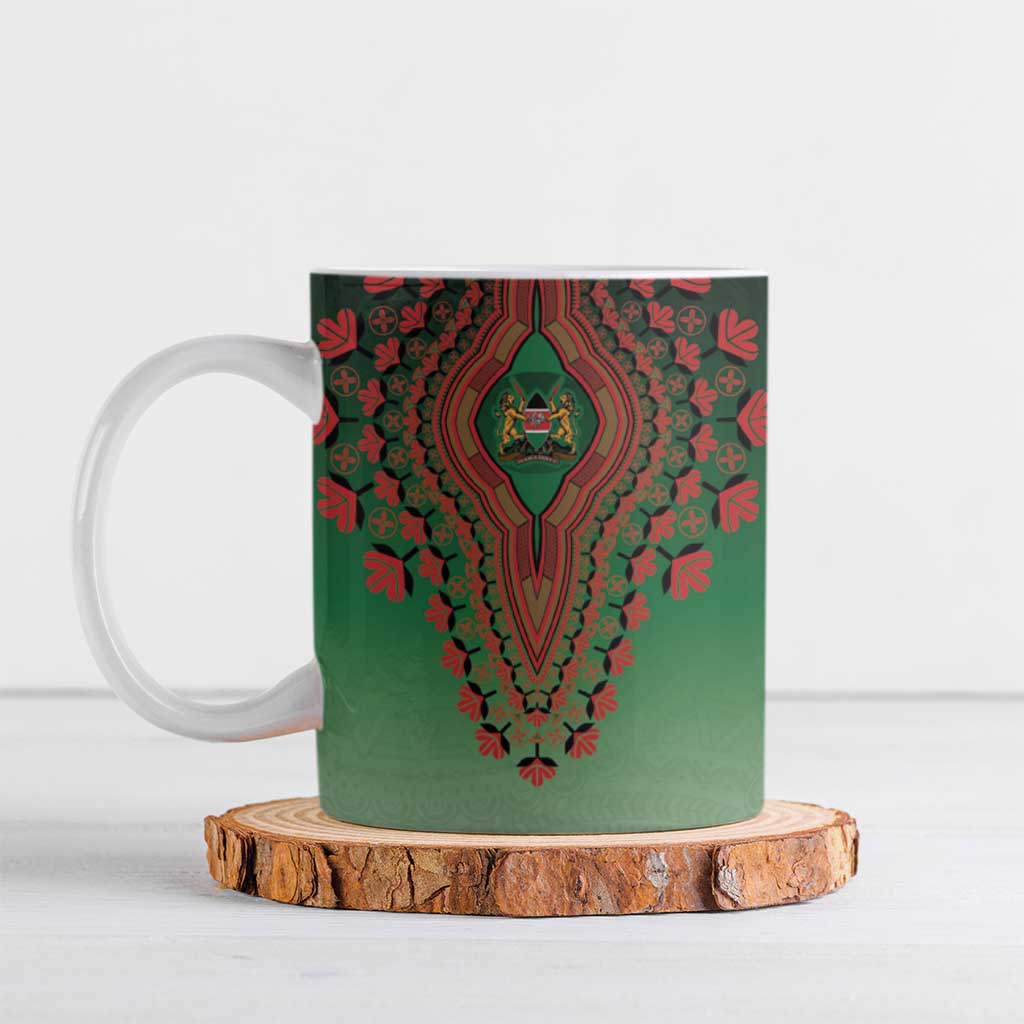 Personalized Kenya African Dashiki Ceramic Mug - Wonder Print Shop