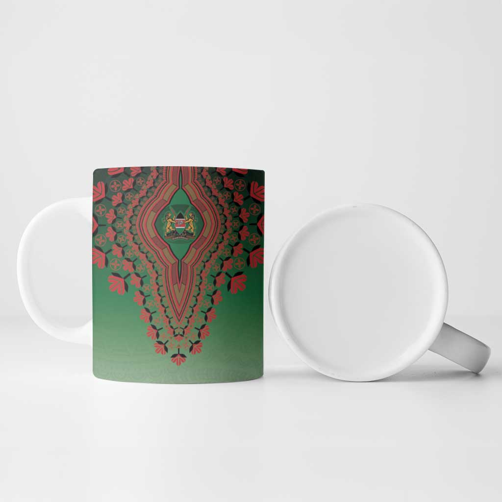 Personalized Kenya African Dashiki Ceramic Mug - Wonder Print Shop