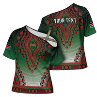 Personalized Kenya African Dashiki Cross Shoulder Shirt - Wonder Print Shop