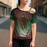 Personalized Kenya African Dashiki Cross Shoulder Shirt - Wonder Print Shop