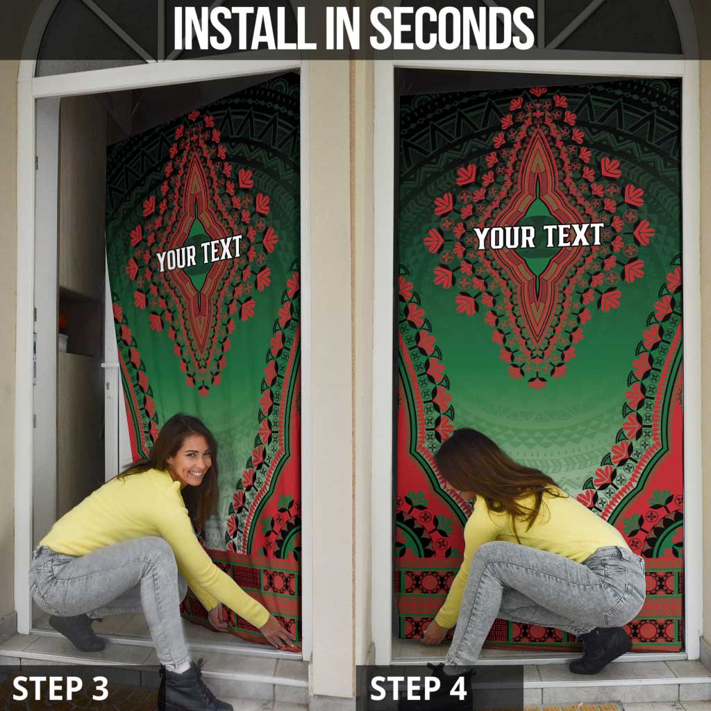 Personalized Kenya African Dashiki Door Cover - Wonder Print Shop