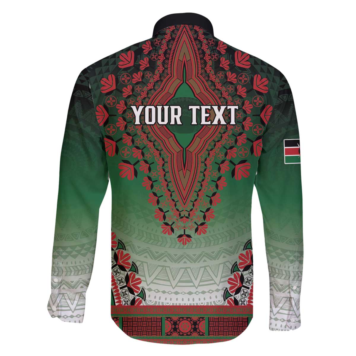 Personalized Kenya African Dashiki Family Matching Off The Shoulder Long Sleeve Dress and Hawaiian Shirt - Wonder Print Shop