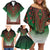 Personalized Kenya African Dashiki Family Matching Off Shoulder Short Dress and Hawaiian Shirt - Wonder Print Shop