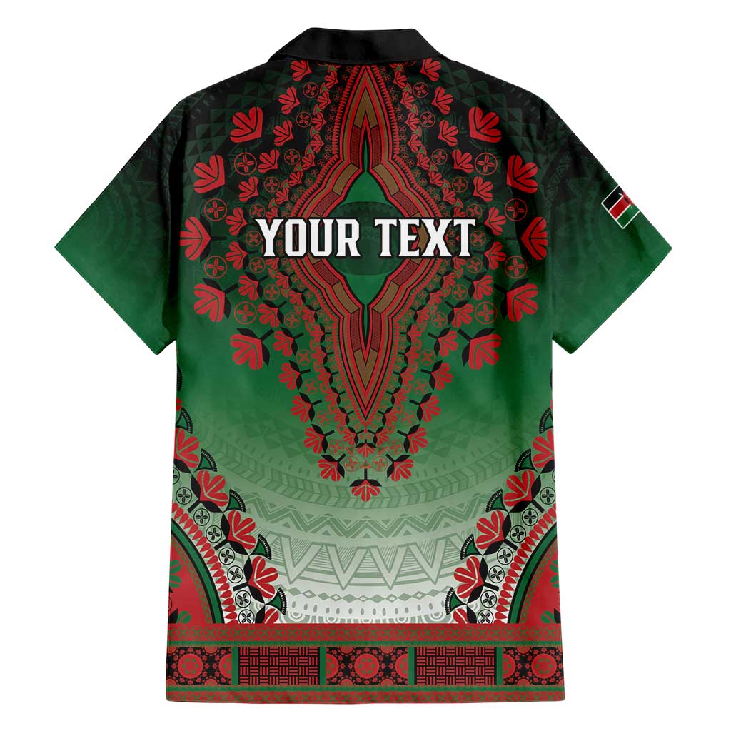 Personalized Kenya African Dashiki Family Matching Short Sleeve Bodycon Dress and Hawaiian Shirt - Wonder Print Shop