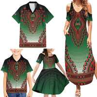 Personalized Kenya African Dashiki Family Matching Summer Maxi Dress and Hawaiian Shirt - Wonder Print Shop