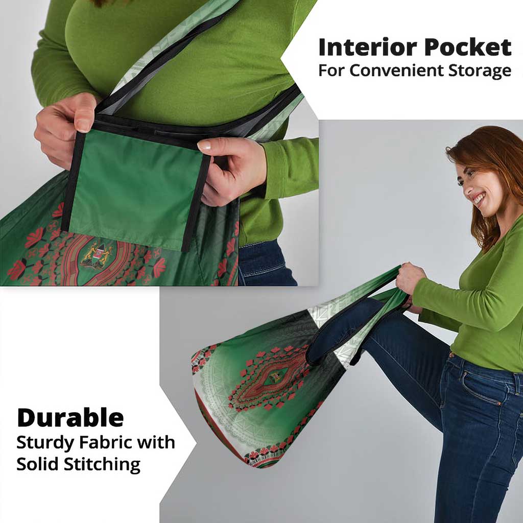 Kenya African Dashiki Grocery Bag - Wonder Print Shop