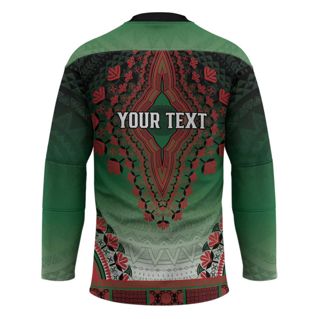 Personalized Kenya African Dashiki Hockey Jersey - Wonder Print Shop
