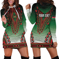 Personalized Kenya African Dashiki Hoodie Dress - Wonder Print Shop