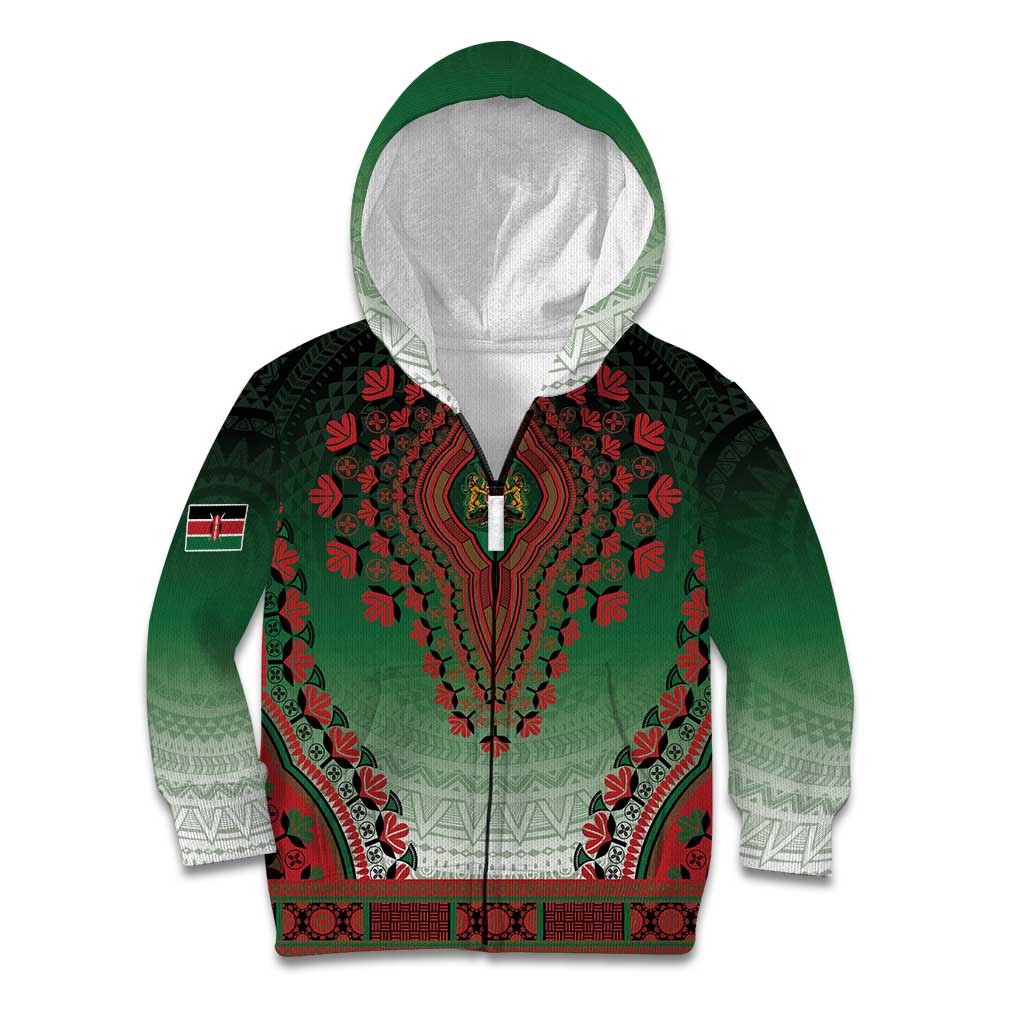 Personalized Kenya African Dashiki Kid Hoodie - Wonder Print Shop