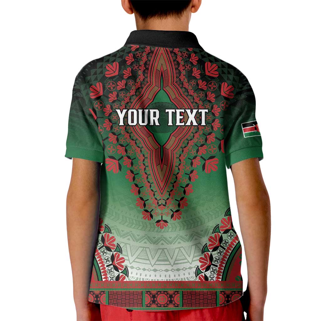 Personalized Kenya African Dashiki Kid Polo Shirt - Wonder Print Shop