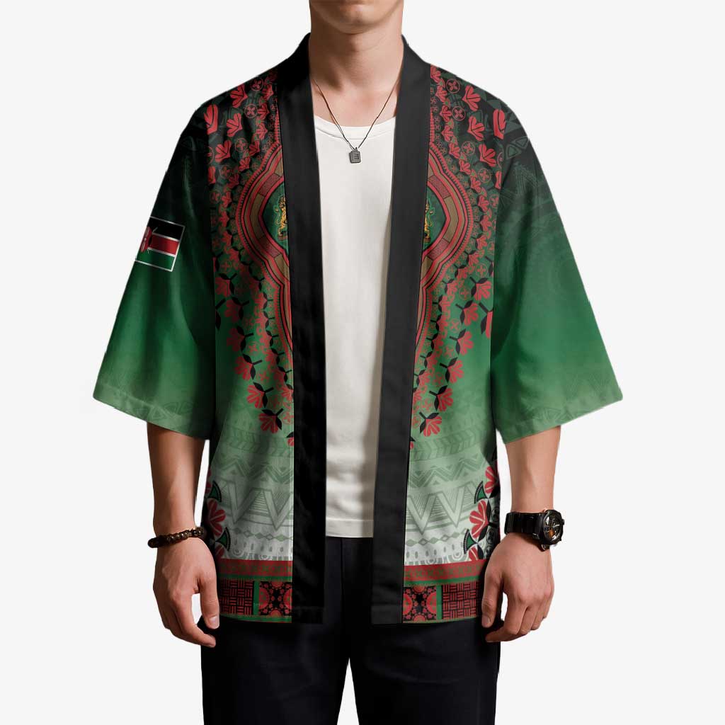 Personalized Kenya African Dashiki Kimono - Wonder Print Shop