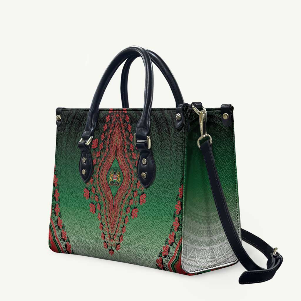 Kenya African Dashiki Leather Bag - Wonder Print Shop