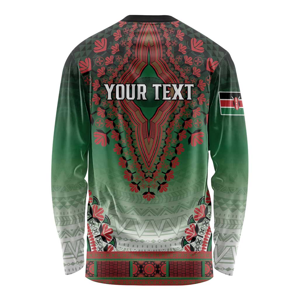 Personalized Kenya African Dashiki Long Sleeve Shirt - Wonder Print Shop