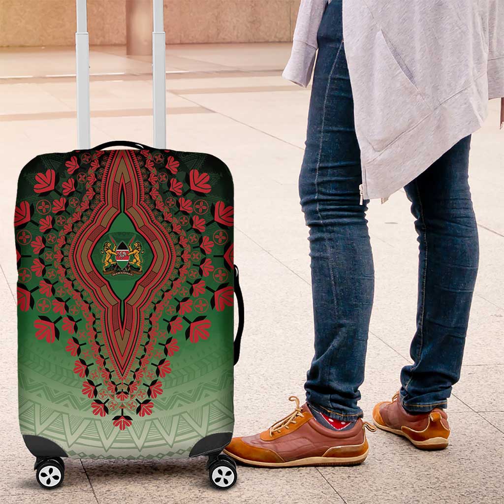 Kenya African Dashiki Luggage Cover - Wonder Print Shop