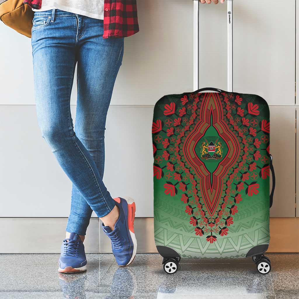 Kenya African Dashiki Luggage Cover - Wonder Print Shop