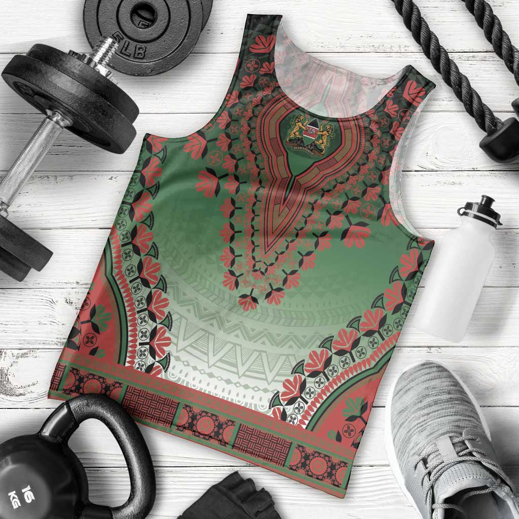 Personalized Kenya African Dashiki Men Tank Top - Wonder Print Shop