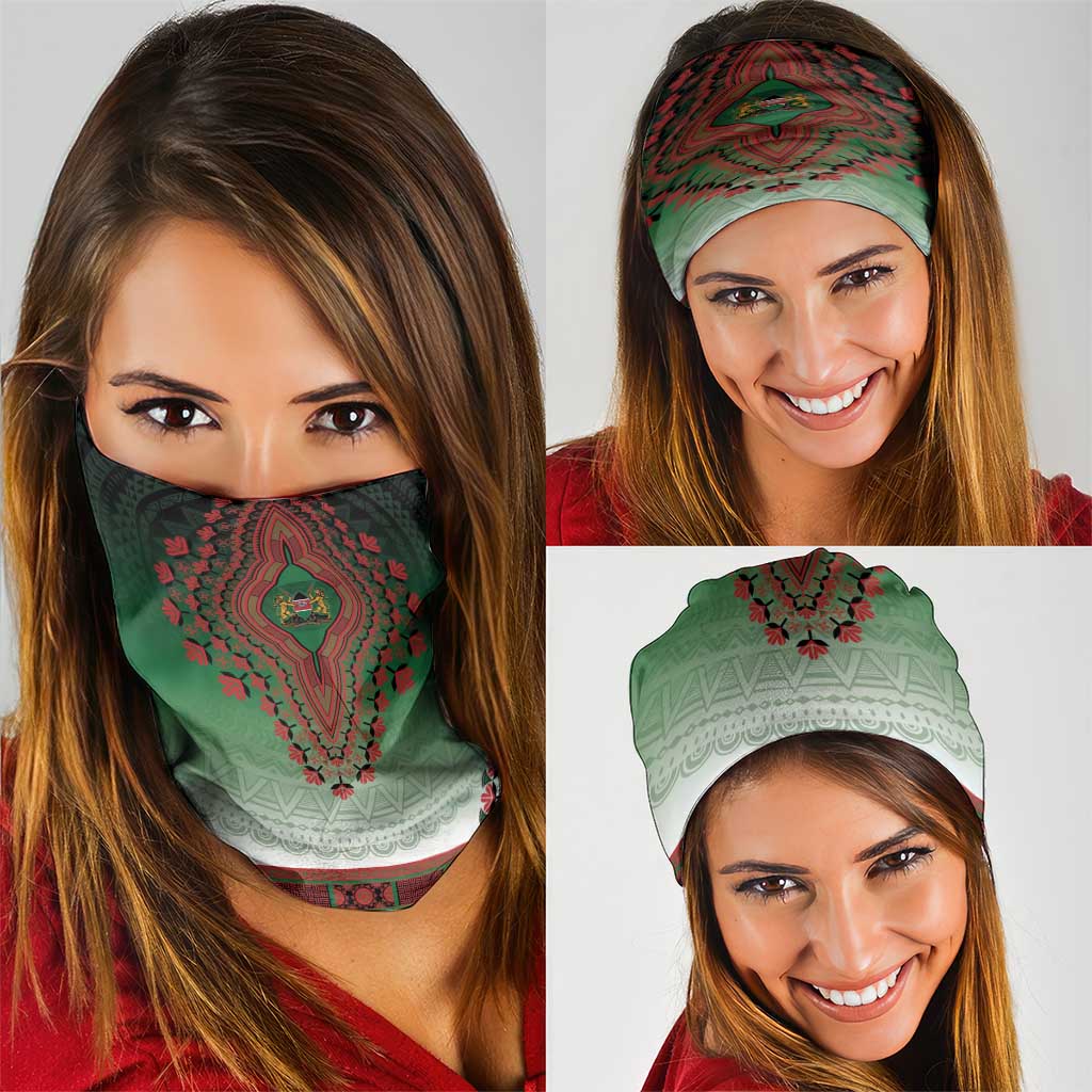 Kenya African Dashiki Neck Gaiter - Wonder Print Shop