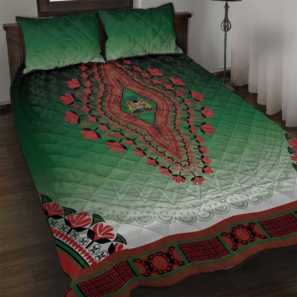 Kenya African Dashiki Quilt Bed Set - Wonder Print Shop