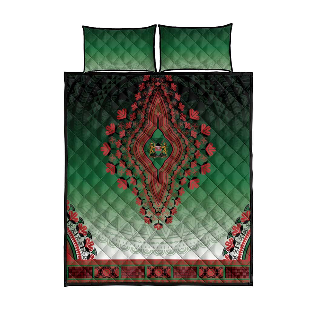 Kenya African Dashiki Quilt Bed Set - Wonder Print Shop