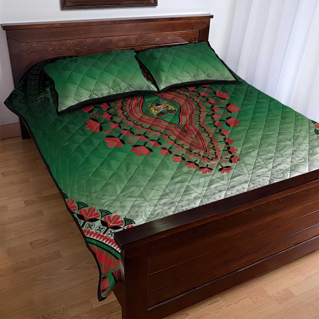 Kenya African Dashiki Quilt Bed Set - Wonder Print Shop