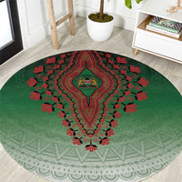 Kenya African Dashiki Round Carpet - Wonder Print Shop