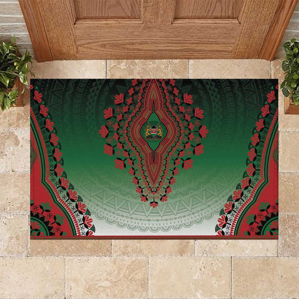 Kenya African Dashiki Rubber Doormat - Wonder Print Shop