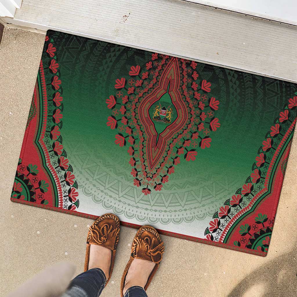 Kenya African Dashiki Rubber Doormat - Wonder Print Shop