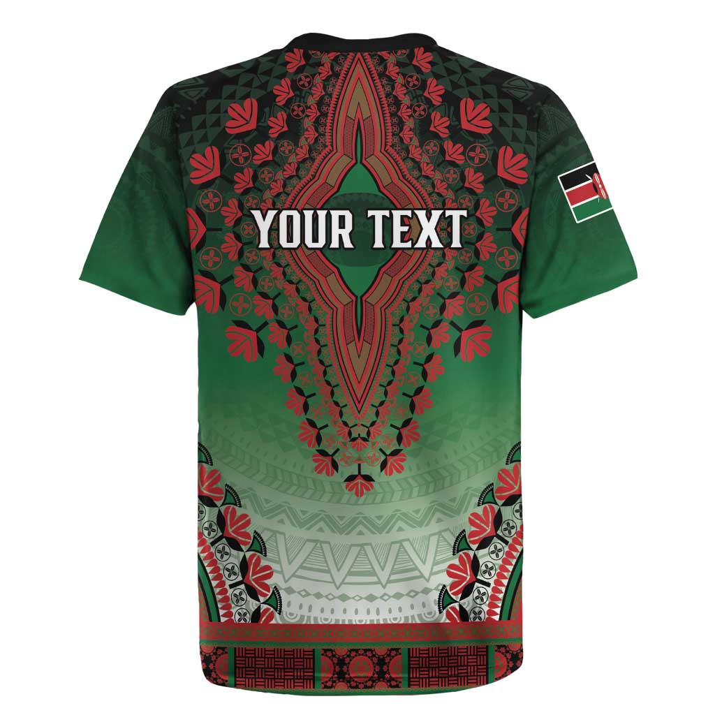 Personalized Kenya African Dashiki Rugby Jersey - Wonder Print Shop
