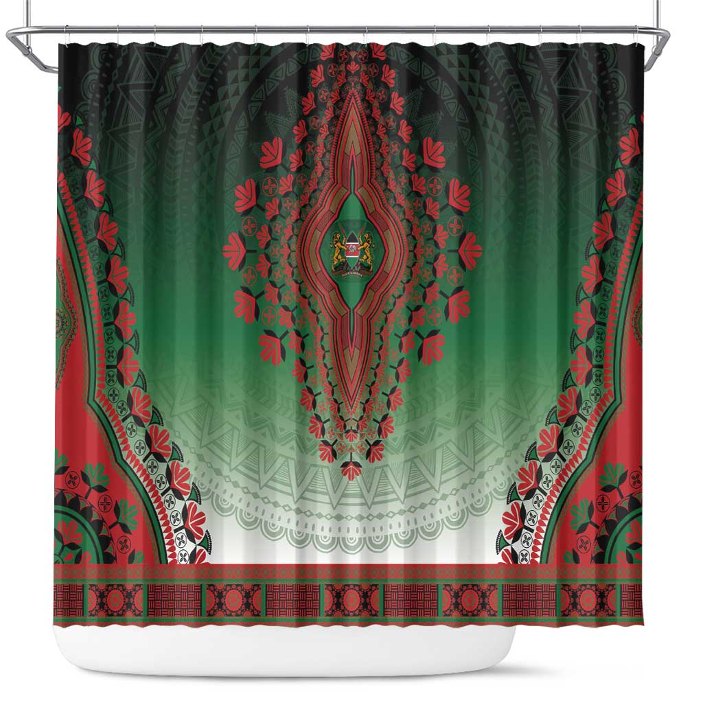 Kenya African Dashiki Shower Curtain - Wonder Print Shop