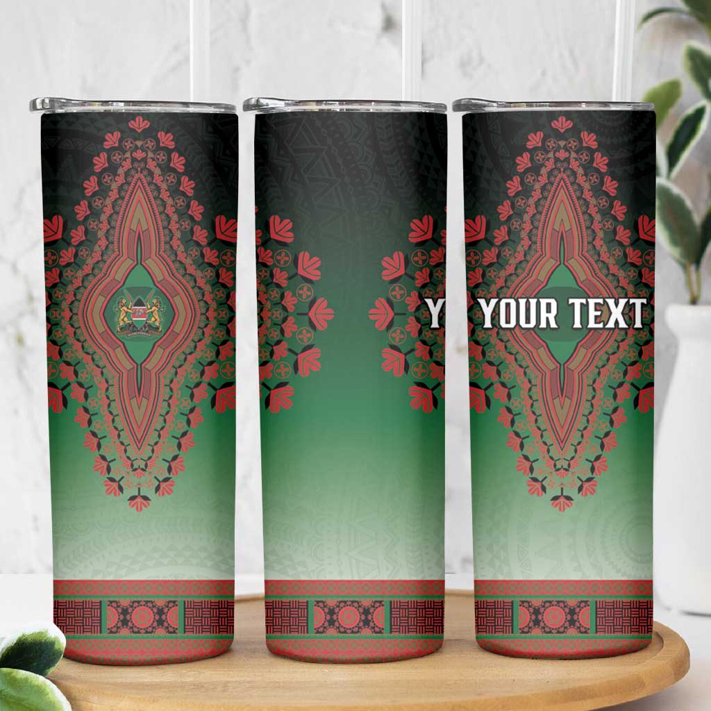 Personalized Kenya African Dashiki Skinny Tumbler - Wonder Print Shop