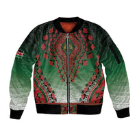 Personalized Kenya African Dashiki Sleeve Zip Bomber Jacket - Wonder Print Shop