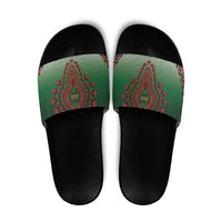Kenya African Dashiki Slide Sandals - Wonder Print Shop