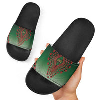 Kenya African Dashiki Slide Sandals - Wonder Print Shop
