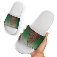 Kenya African Dashiki Slide Sandals - Wonder Print Shop
