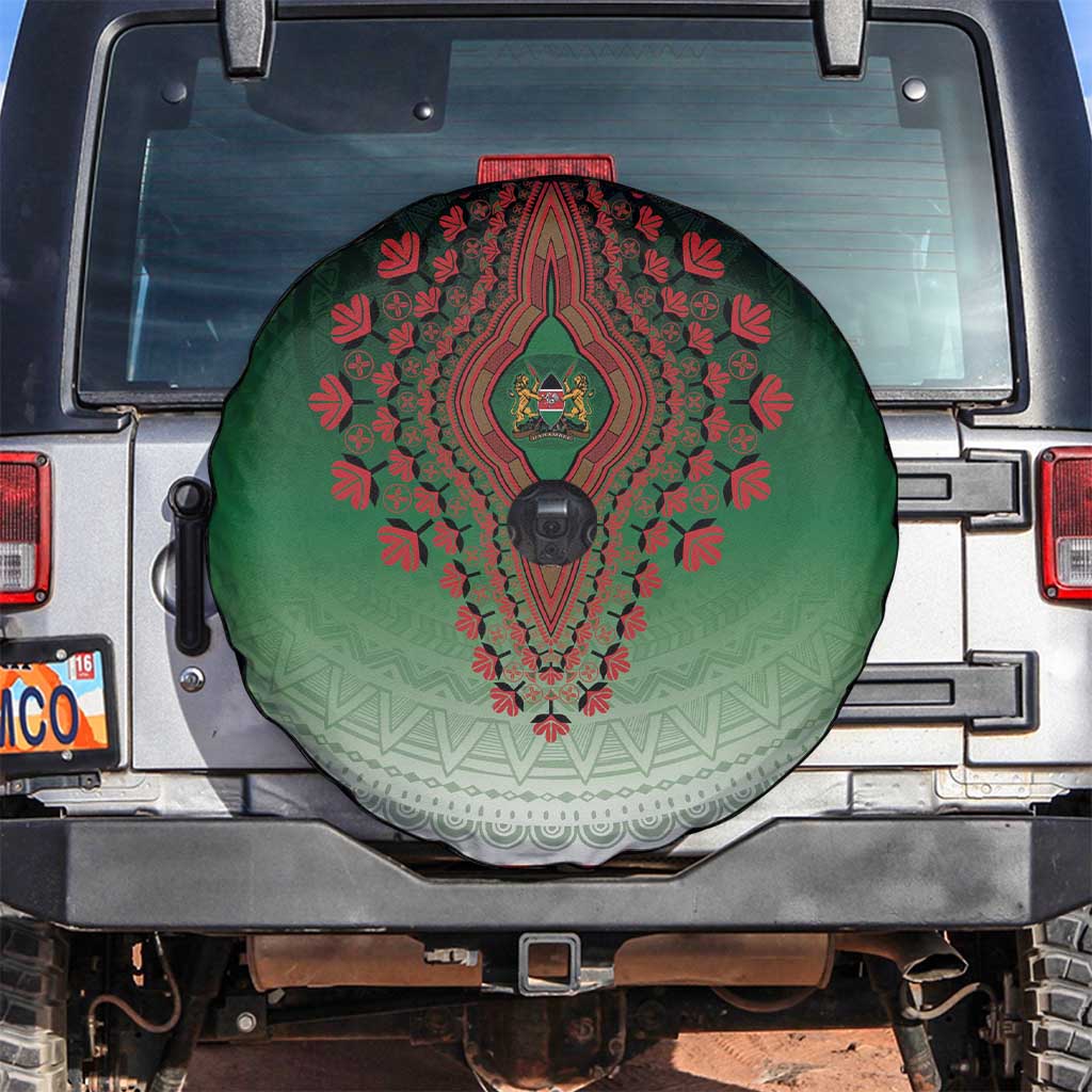 Kenya African Dashiki Spare Tire Cover - Wonder Print Shop
