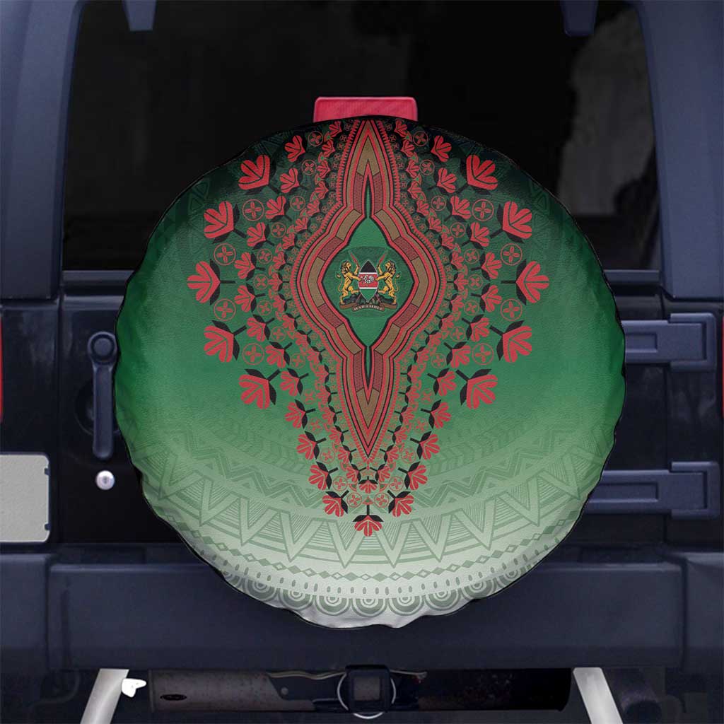 Kenya African Dashiki Spare Tire Cover - Wonder Print Shop
