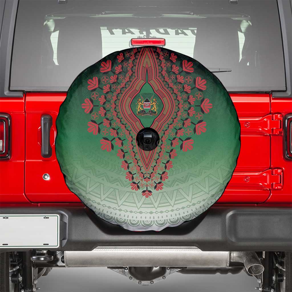 Kenya African Dashiki Spare Tire Cover - Wonder Print Shop